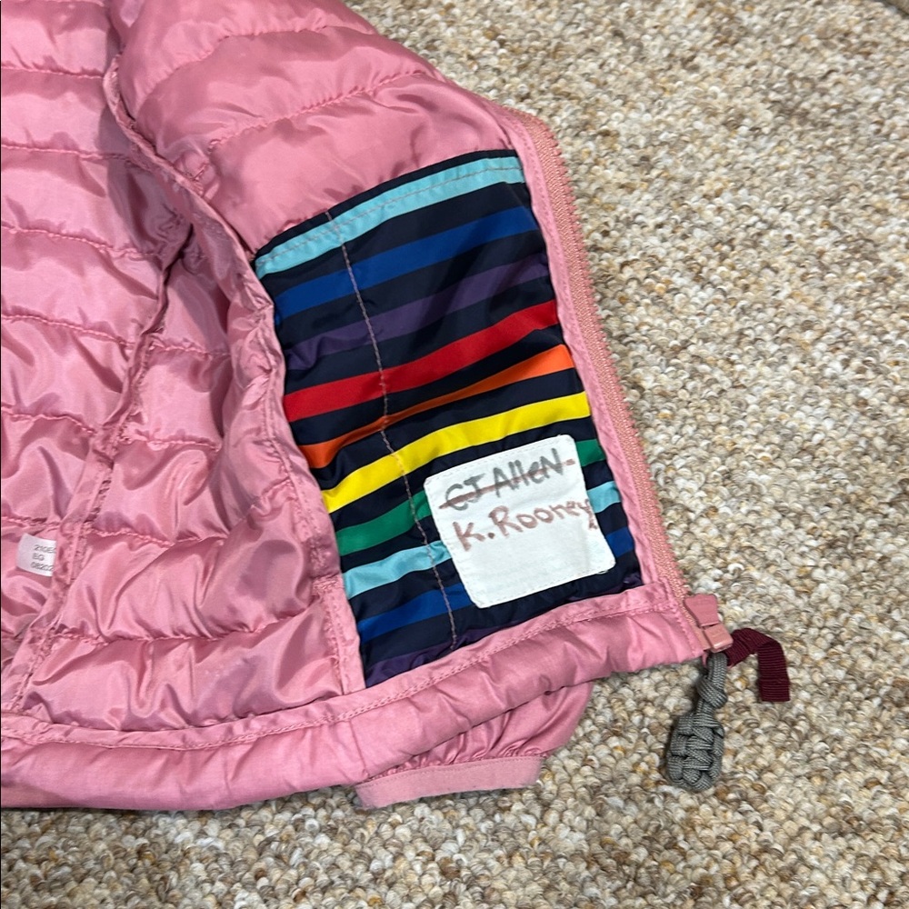 Primary Kids 4/5 lightweight Pink Puffer Jacket - Picture 4 of 11